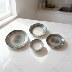 Порцеланов сервиз за хранене 24 части Морски пейзаж TOPRAKSAN 2