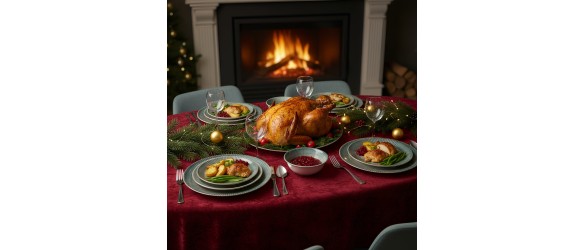 Порцеланов сервиз за хранене 24 части Морски пейзаж TOPRAKSAN