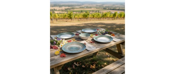 Порцеланов сервиз за хранене 24 части Морски пейзаж TOPRAKSAN