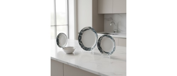 Порцеланов сервиз за хранене 24 части Водовъртеж TOPRAKSAN