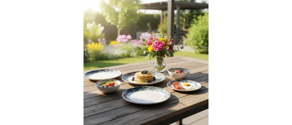 Порцеланов сервиз за хранене 24 части Водовъртеж TOPRAKSAN