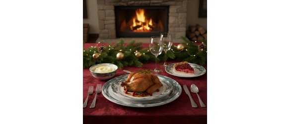 Порцеланов сервиз за хранене 24 части Водовъртеж TOPRAKSAN