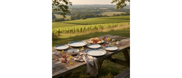 Порцеланов сервиз за хранене 24 части Водовъртеж TOPRAKSAN