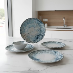 Порцеланов сервиз за хранене 24 части Мозайка TOPRAKSAN 2