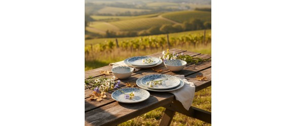 Порцеланов сервиз за хранене 24 части Мозайка TOPRAKSAN