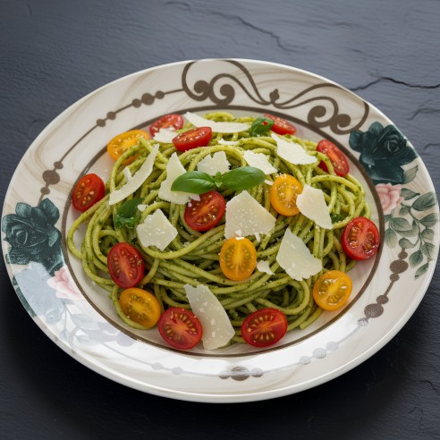 Порцеланов сервиз за хранене 24 части Мраморен романс TOPRAKSAN ➤ топ цена ➤ dshome.bg