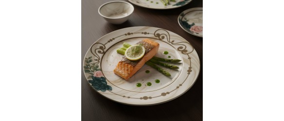 Порцеланов сервиз за хранене 24 части Мраморен романс TOPRAKSAN