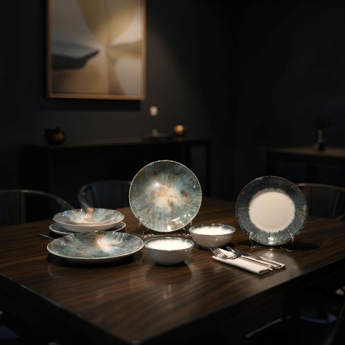 Порцеланов сервиз за хранене 24 части Земя TOPRAKSAN ➤ топ цена ➤ dshome.bg