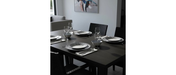 Порцеланов сервиз за хранене 24 части Сини щрихи TOPRAKSAN