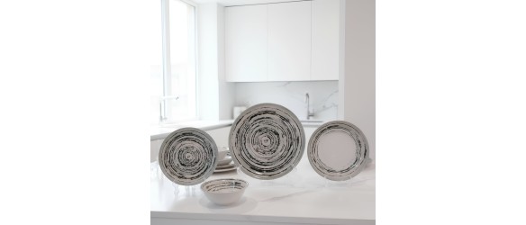 Порцеланов сервиз за хранене 24 части Exo TOPRAKSAN