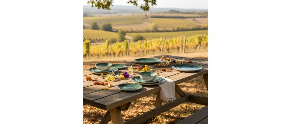 Порцеланов сервиз за хранене 24 части Горски мъх TOPRAKSAN