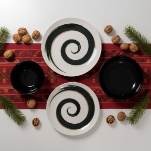 Порцеланов сервиз за хранене 24 части Спирала TOPRAKSAN