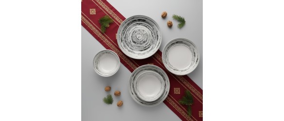 Порцеланов сервиз за хранене 24 части Exo TOPRAKSAN