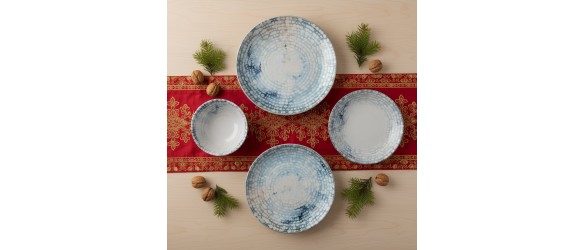 Порцеланов сервиз за хранене 24 части Мозайка TOPRAKSAN