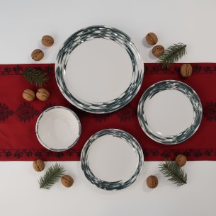 Порцеланов сервиз за хранене 24 части Водовъртеж TOPRAKSAN