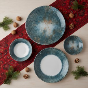 Порцеланов сервиз за хранене 24 части Земя TOPRAKSAN