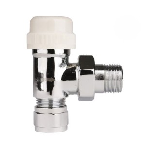Ъглов вентил за радиатор за термоглава с адаптор ø16x1/2" THS THERMOSTYLE