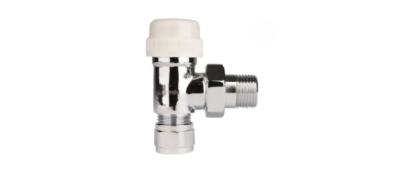 Ъглов вентил за радиатор за термоглава с адаптор ø16x1/2" THS THERMOSTYLE