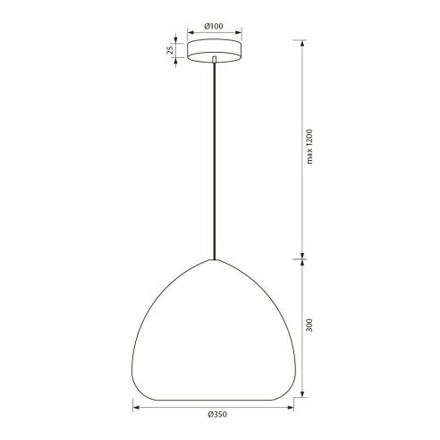 Полилей с опушено стъкло Caruso SSP750 VIVALUX ➤ топ цена ➤ dshome.bg