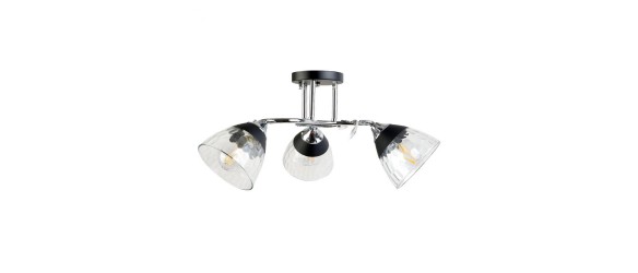Полилей Telma 3xE27 черно+хром LIGHTEX