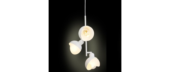 Полилей Florence 3xЕ27 бял LIGHTEX