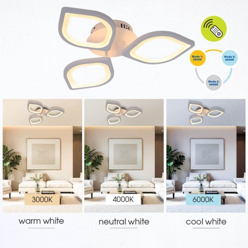 Мултифункционален LED плафон Viki 48 W VIVALUX