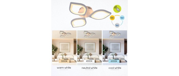 Мултифункционален LED плафон Viki 48 W VIVALUX