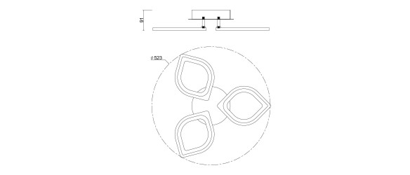 Мултифункционален LED плафон Viki 48 W VIVALUX