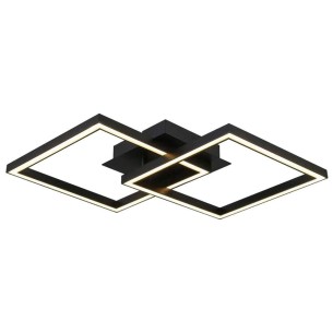 LED плафон 20 W Sonoma SQ2 черен VIVALUX