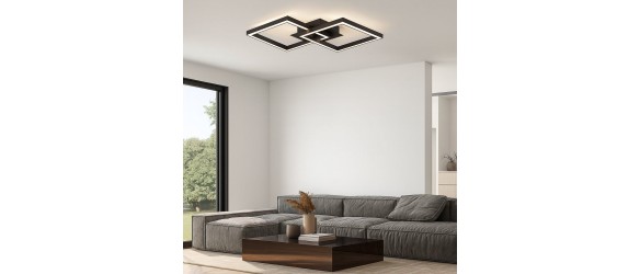 LED плафон 20 W Sonoma SQ2 черен VIVALUX