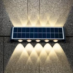 Соларна LED лампа за стена 2 W 6000 К / 2800 K