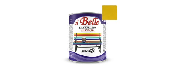 Алкидна блажна боя жълта 0.7 кг Si Belle ➤ топ цена ➤ dshome.bg