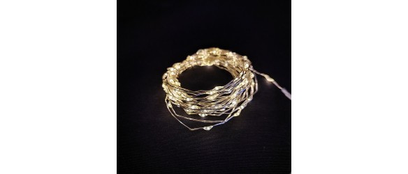 Гирлянд Купър 5 м 100 топло бели LED лампички ENIGMA