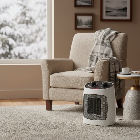 Керамична вентилаторна печка ECH-1373 ELITE