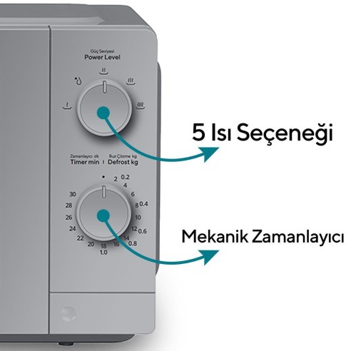 Микровълнова фурна сива HMIN-06 KUMTEL ➤ топ цена ➤ dshome.bg