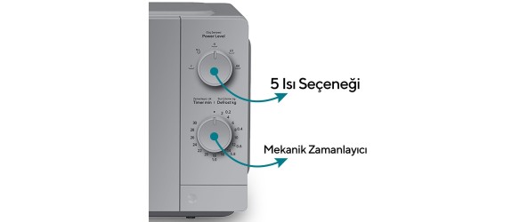 Микровълнова фурна сива HMIN-06 KUMTEL ➤ топ цена ➤ dshome.bg