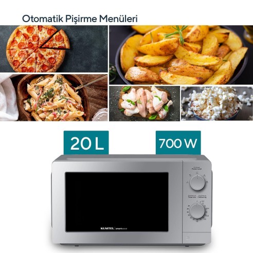 Микровълнова фурна сива HMIN-06 KUMTEL ➤ топ цена ➤ dshome.bg