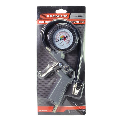 Пистолет за гуми с манометър PREMIUM