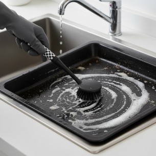 Домакинска четка за съдове 28x6 см 2