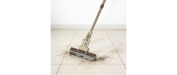 Двоен моп с телескопична дръжка 125x27 см BABADO CREAM