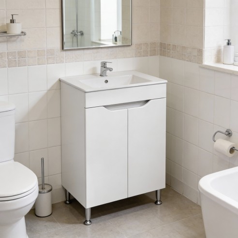 Шкаф за баня с мивка 55 см Клара MAKENA