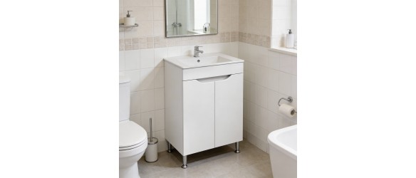 Шкаф за баня с мивка 55 см Клара MAKENA