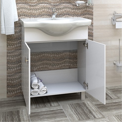 Шкаф за баня с мивка Дея TRIANO