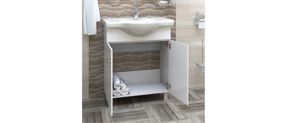 Шкаф за баня с мивка Дея TRIANO