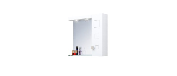 Горен шкаф за баня с LED осветление Дея TRIANO