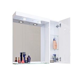 Горен шкаф за баня с LED осветление Дея TRIANO 2