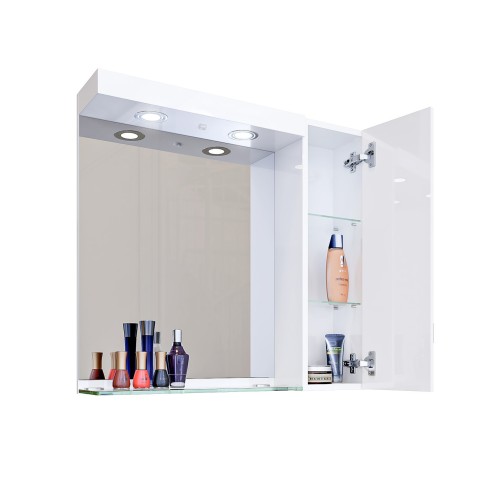 Горен шкаф за баня с LED осветление Дея TRIANO