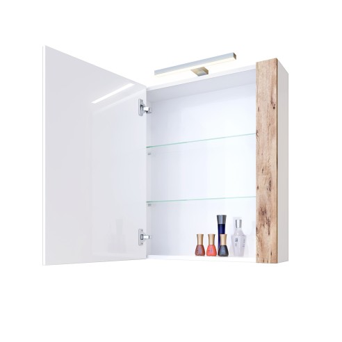 Горен шкаф за баня с LED осветление Хюстън 2 TRIANO