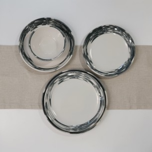 Порцеланов сервиз за хранене 24 части Водовъртеж TOPRAKSAN ➤ топ цена ➤ dshome.bg 2