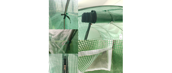 Тунелна оранжерия 6х3х2 м (18 м2) - армирано покривало